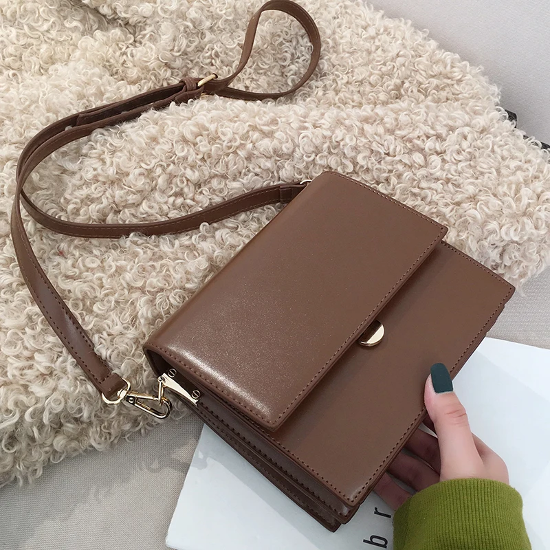 

Vintage Small Bag women 2019 New women Shoulder Bag Simple Fashion Crossbody Bag Women Small Square Bag