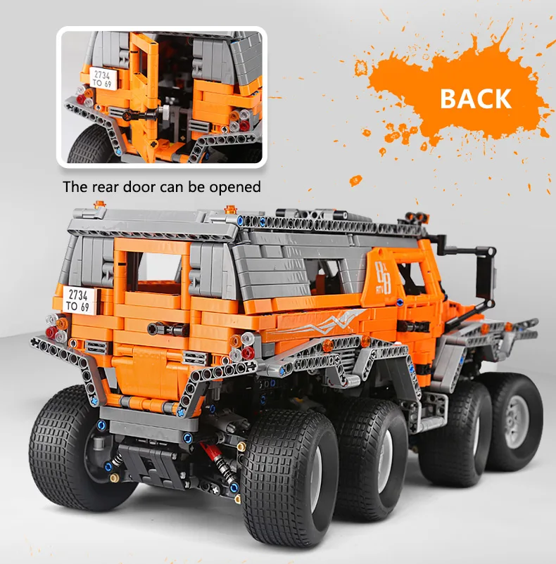 Siberia Technic Mold King 13088 внедорожный автомобиль RC Avtoros 8x8 шаман модель автомобиля