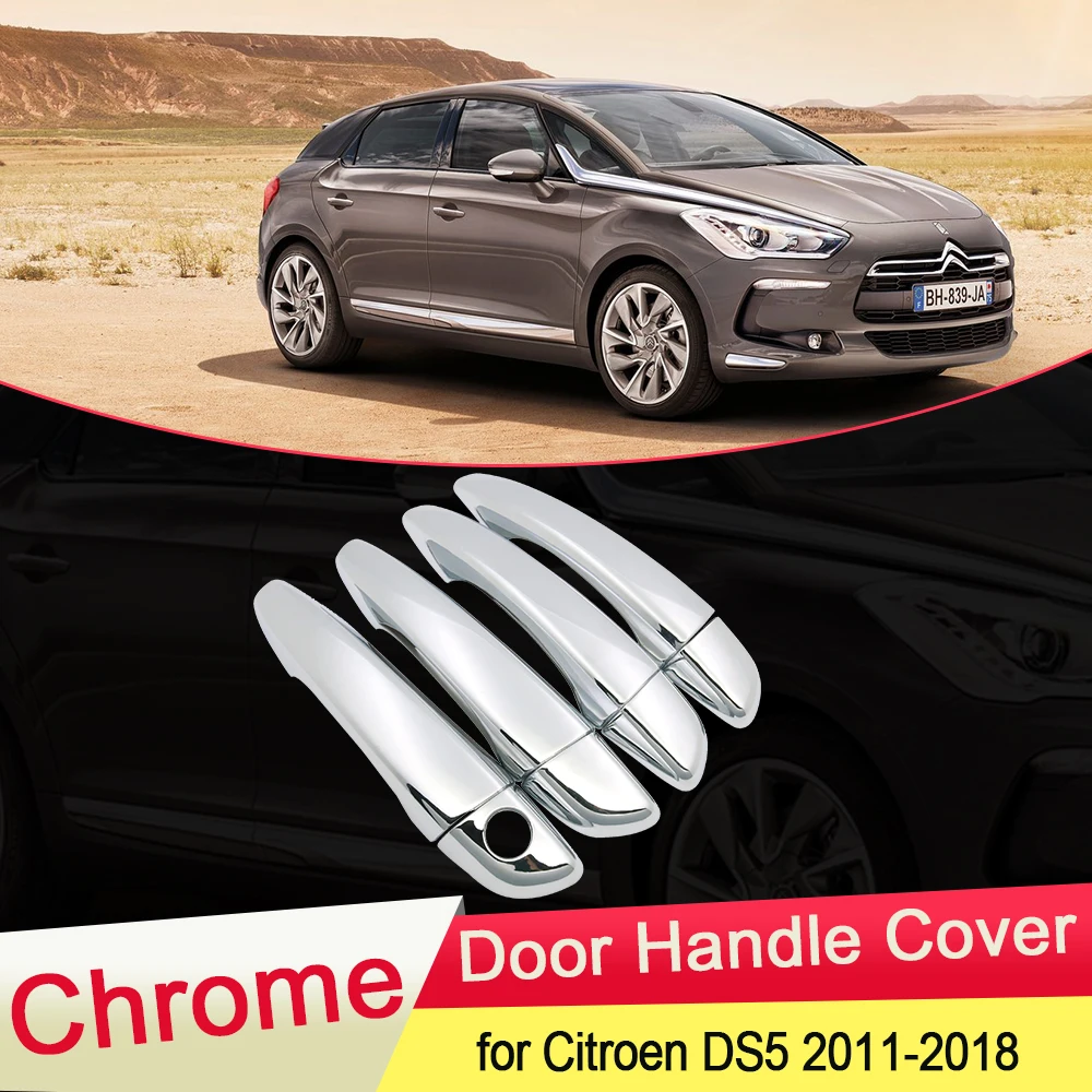 Хромированная накладка на дверную ручку для Citroen DS5 2011 2012 2013 2014 2016 2017 2018|Наклейки