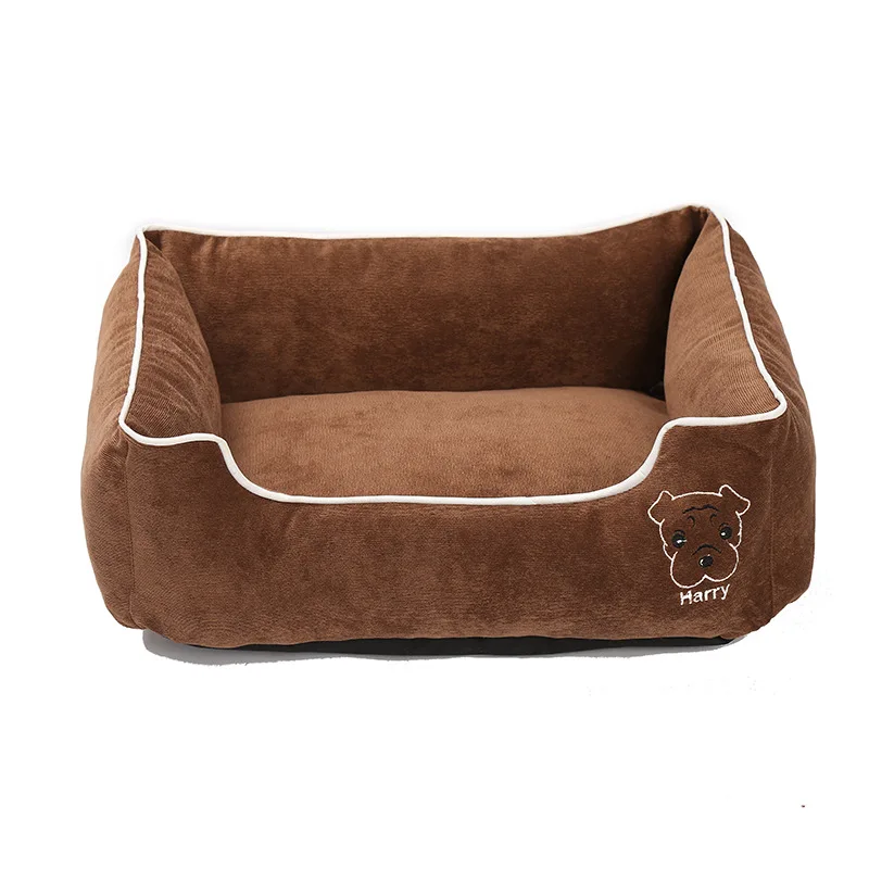 Матрас для собачьей лежанки съемный диван для щенка для маленьких средних больших собак чихуахуа бульдог лежак собачья будка для кошки - Цвет: Coffee