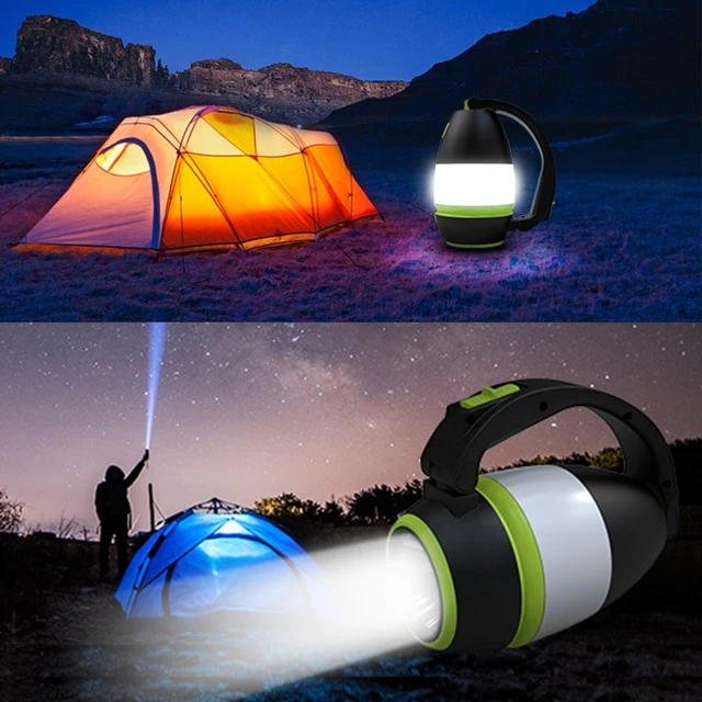 Telescopic Camping Emergency Tent Lamp Rechargeable LED Tent Light Lamp  Multifunctional Handheld for Outdoor Hiking
