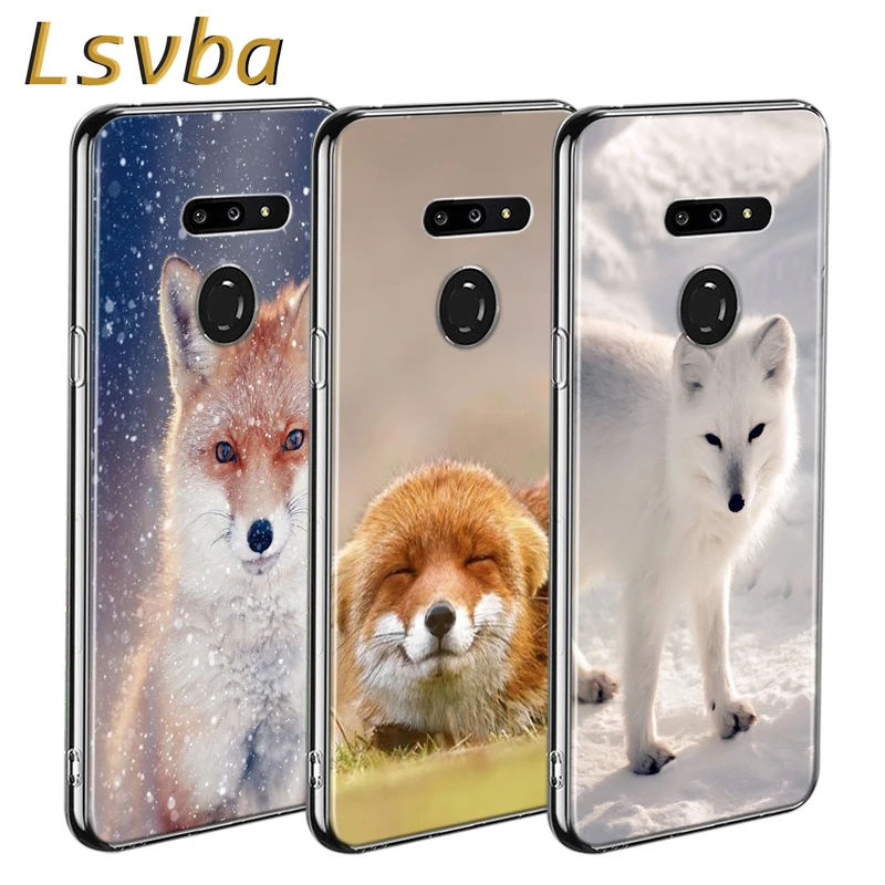 

cute fox Style for LG W20 W10 V50S V50 V40 V30 K50S K40S K30 K20 Q60 Q8 Q7 Q6 G8 G7 G6 ThinQ Phone Case