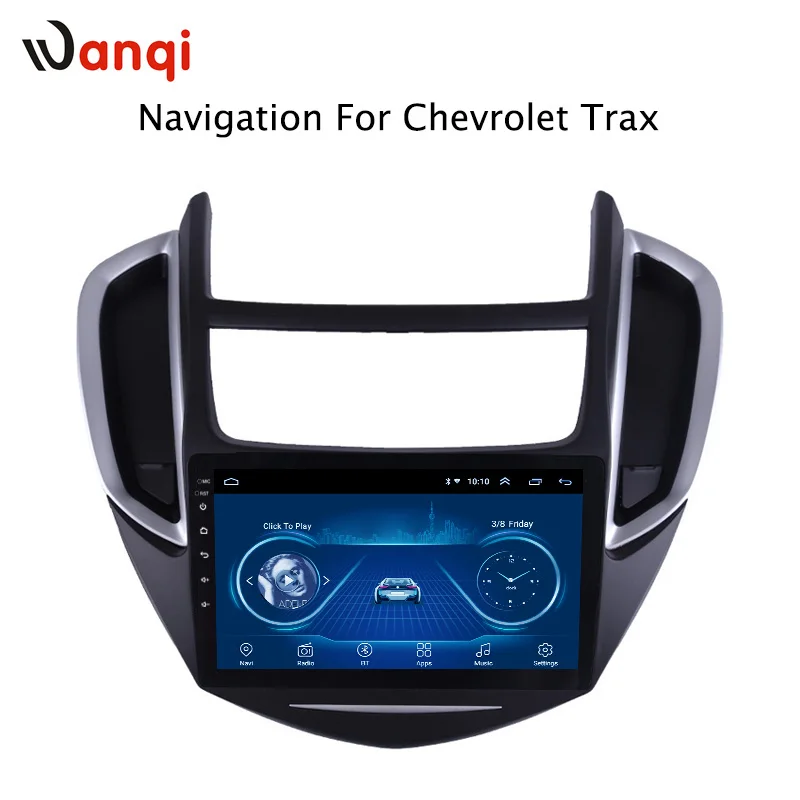 9 дюймов wanqi 8 1 автомобильный dvd автомобиль мультимедиа видео для Chevrolet Trax 2014 2015 2016
