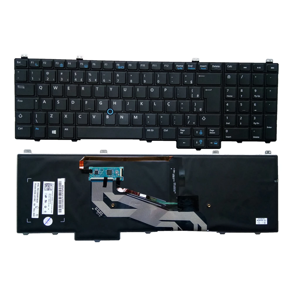 

Brazilian Keyboard Backlight For DELL Latitude 15-5000 E5540 5540 035HY9 35HY9 PT-BR Brazil Portuguese Trackpoint Keyboards New