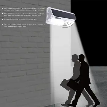 

57LED Solar Motion USB Charging Body Sensor Wall Light Outdoor Waterproof Garden Lawn Yard Emergency Security Lamp