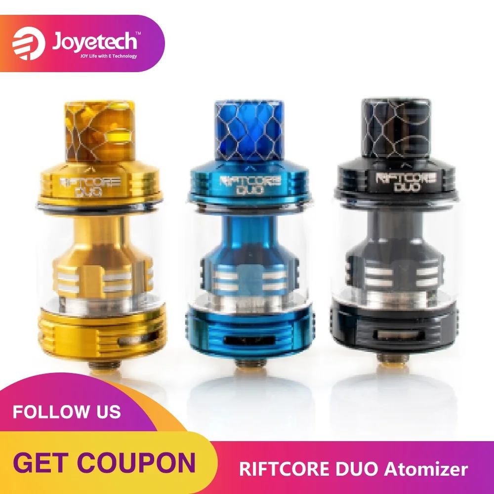 Русский склад оригинальный Joyetech RIFTCORE DUO Atomizer Катушка-менее 3,5 мл емкость бака по самоочистке Coilless vaper E-Cigs