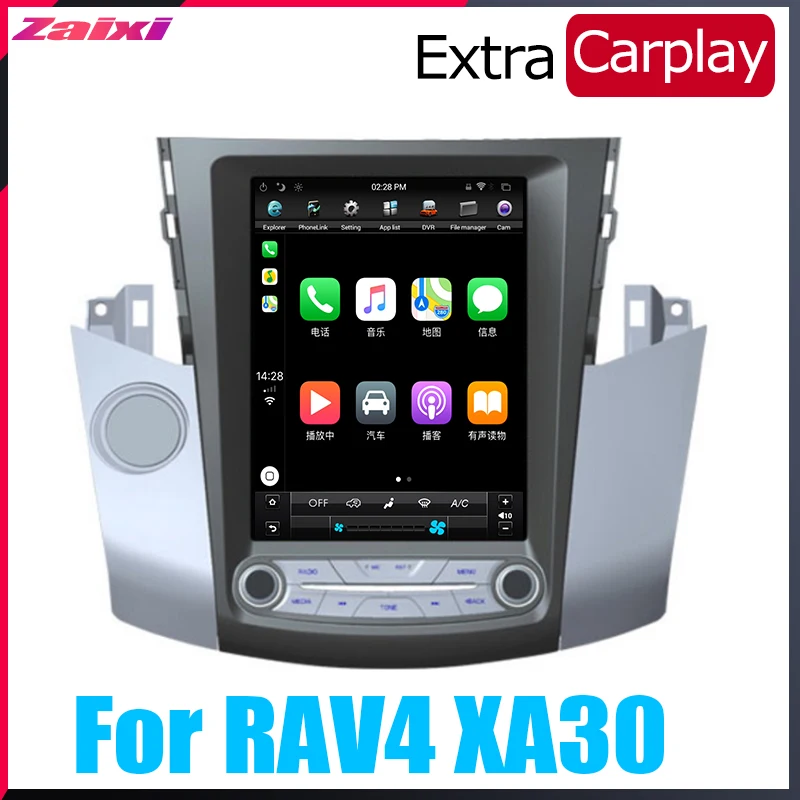 Мультимедийная система ZaiXi 10 4 Tesla для Toyota RAV4 XA30 2006 ~ 2012 DVD плеер на Android навигация GPS