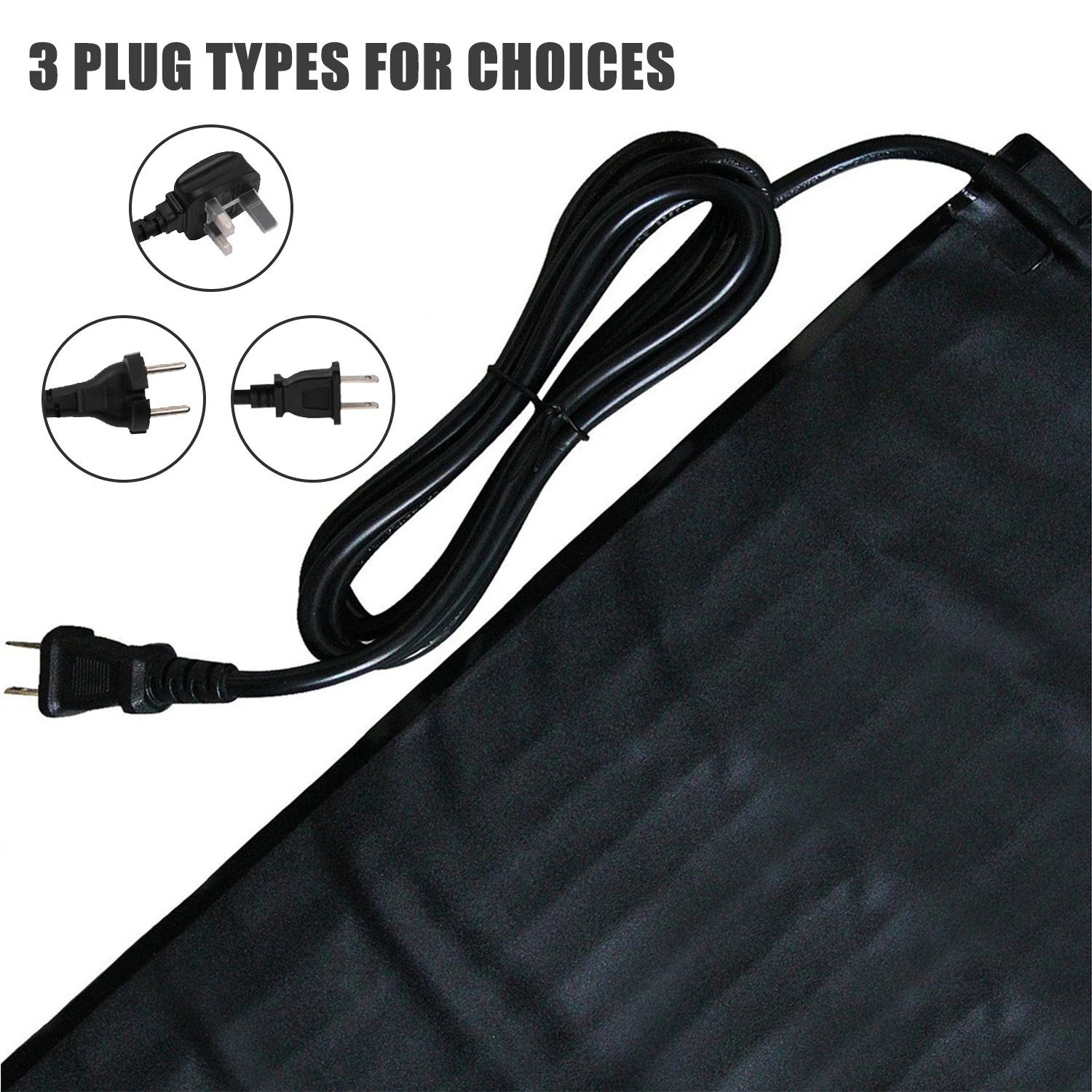 

Hot US/EU/UK Garden 48*20in Waterproof Seedling Heating Mat Plant Growth Mat Seed Germination Propagation Clone Starter Heating