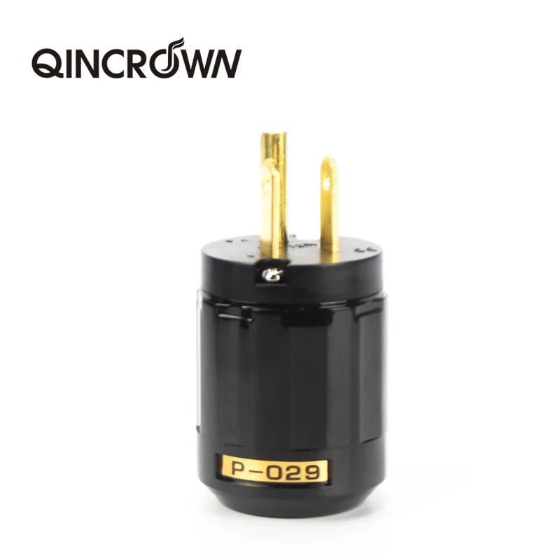 

Free shipping 10 pair Oyaide P-029/C-029 brass US version IEC power plug for audio power cable QINCROWN