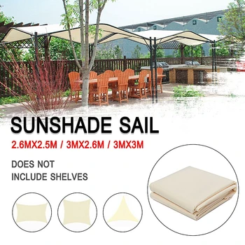 

3x3/2.6M 300D Canvas Waterproof Tent Canopy Sun Shelter Cloth Outdoor Roof Cover Tent Top Patio Awning Garden Supplies Tool