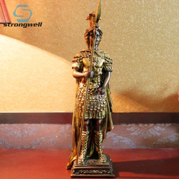 

Strongwell European Knight Statue Ancient Soldiers Terracotta Warriors Sculpture Armor Hero Home Decoration Accessories Gift