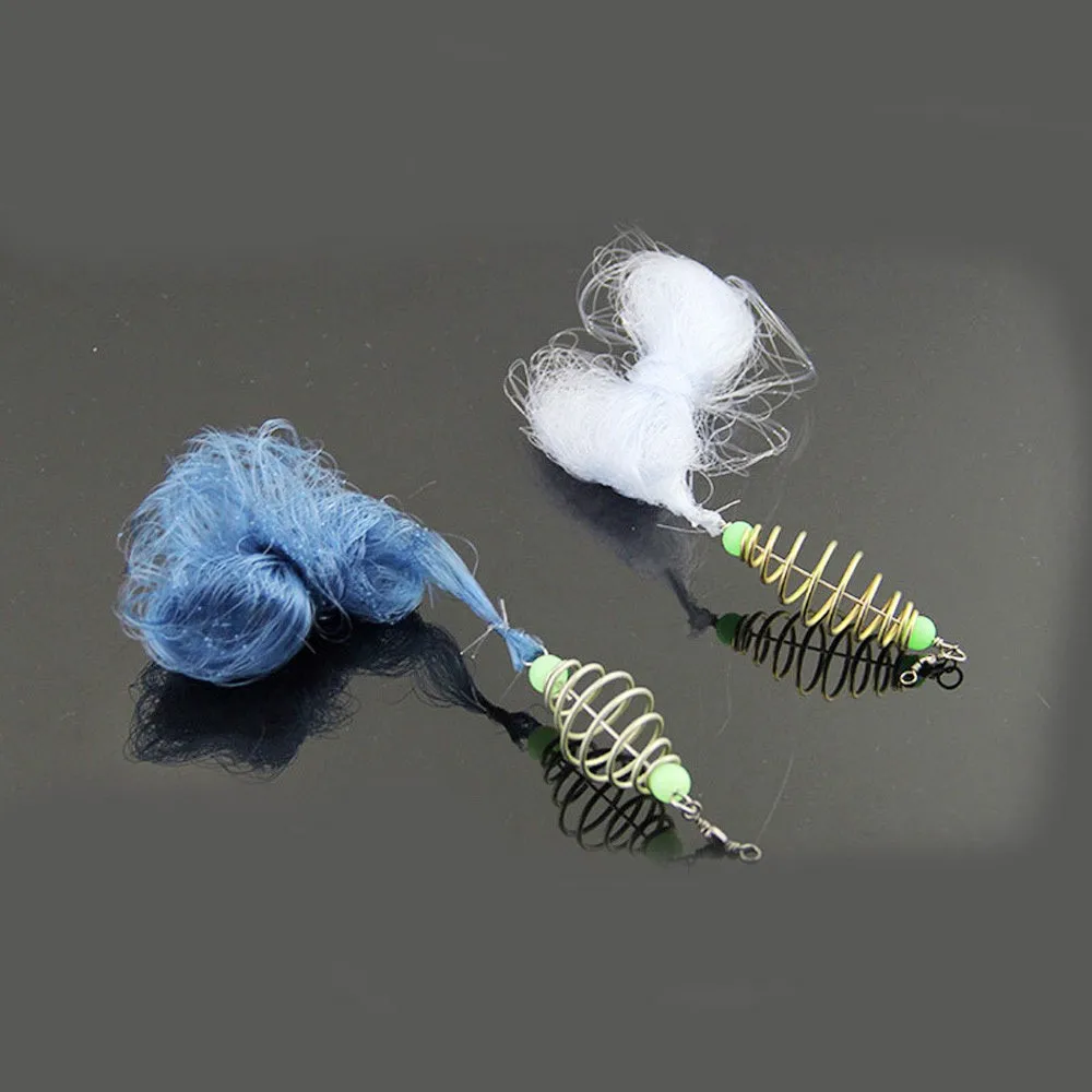 Fishing net cage sticky fishing netting small trap beads copper spring shoal net magic trap fishing net fishing tackle 30N20 (11)