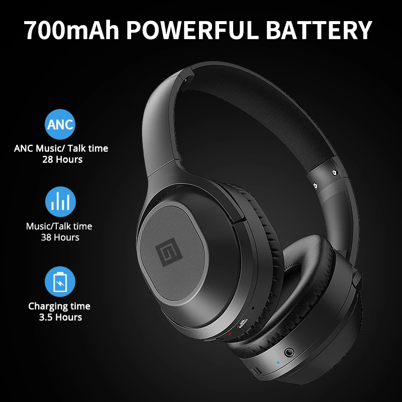 Langsdom BT25Pro Bluetooth наушники с активным шумоподавлением Беспроводные стерео