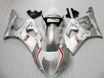 

for Suzuki GSXR1000 2003 - 2004 K3 Fairing GSXR 1000 2003 Silvery White Full Body Kits GSX R1000 04 Motorcycle Fairing