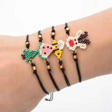 Модный браслет Bohe Elk Santa Bee бисер Miyuki браслеты из бусин Pulseras Mujer золотые бусины Delica ювелирные изделия ручной работы