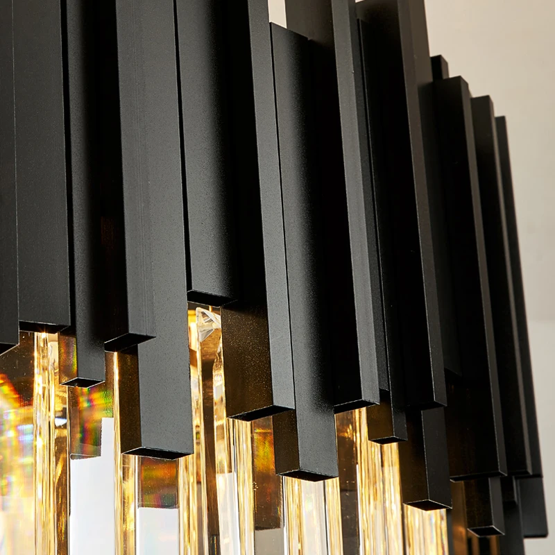 Modern Crystal Black Chandelier 5 Modern Crystal Black Chandelier 5