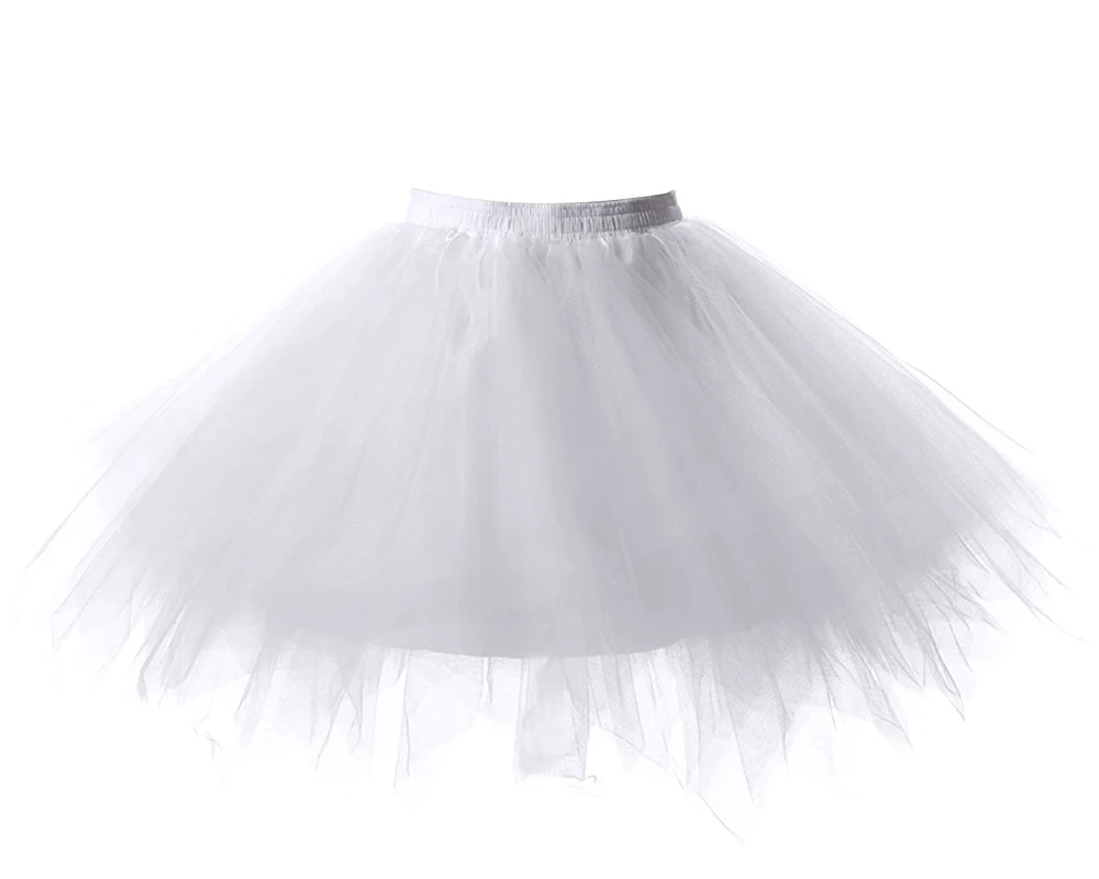 Falda de tul de capas para mujer adulta, vestido de baile de princesa, tutú  de Ballet, minifalda corta de encaje blanco y negro liso, 2023 - AliExpress