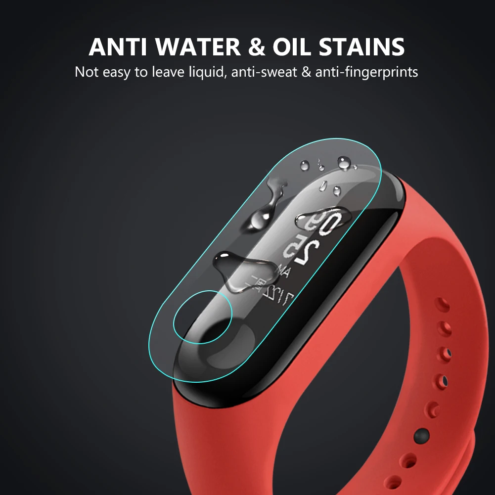 HD защитная пленка для Xiaomi mi Band 1 2 3 4 NFC умный Браслет mi Band4 браслет не закаленное стекло Гидрогелевая пленка