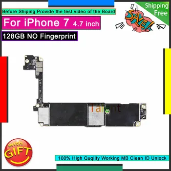 

For IPhone 7 Motherboard 128GB Without Touch ID Unlocked Disassembly Mainboard Good Working Logic Board Tested Full Functions