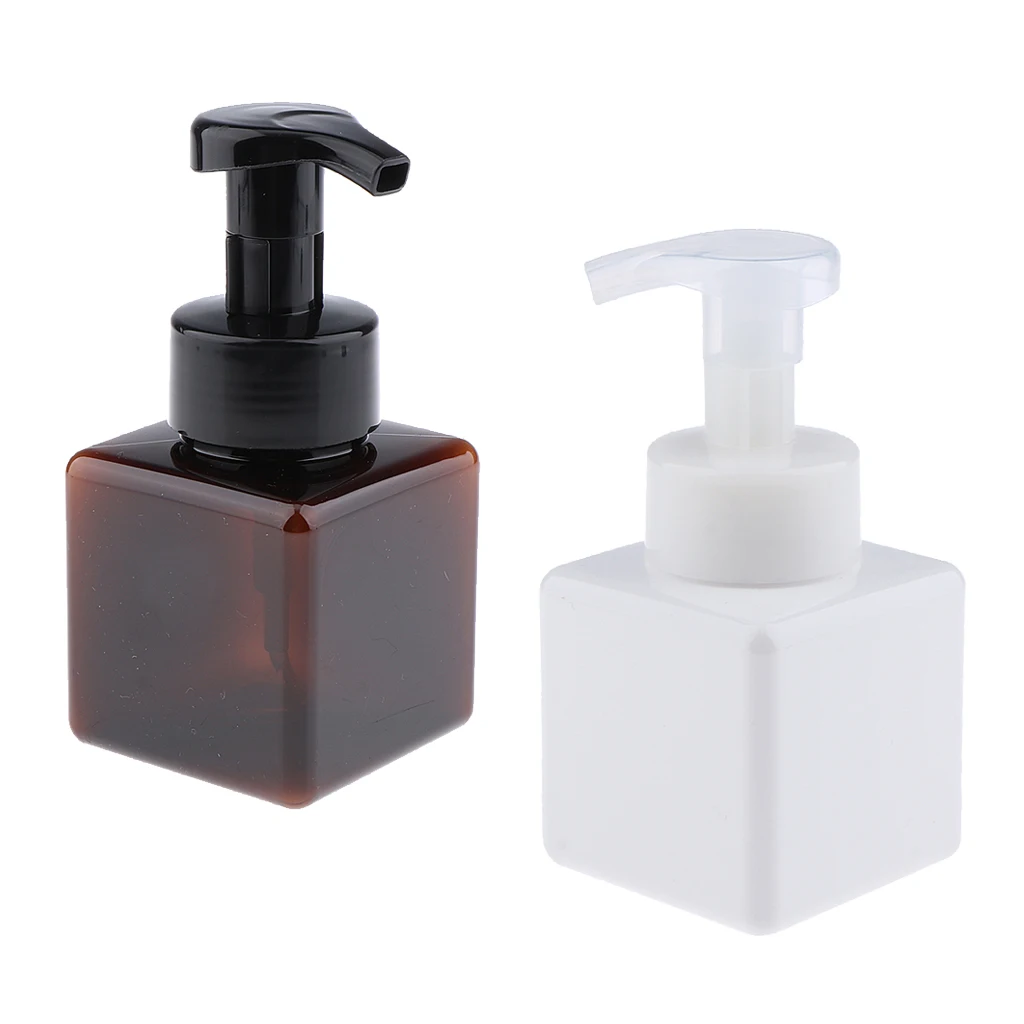 2Pcs 8oz Shampoo Mousse Lotion Conditioner Pump Bottles Dispenser Containers