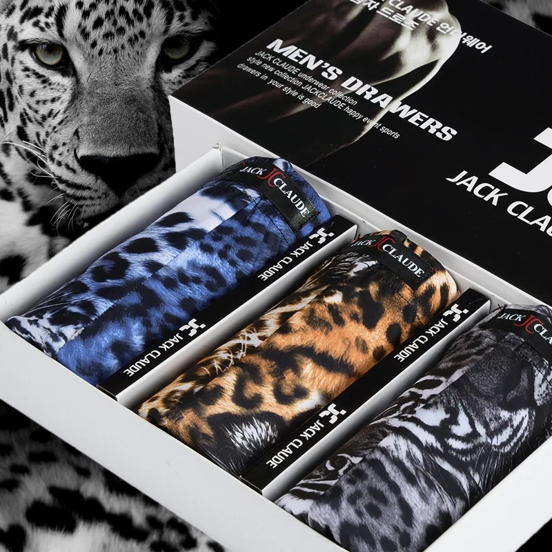 3 штук в штучной упаковке с леопардовым принтом и изображением тигра летние