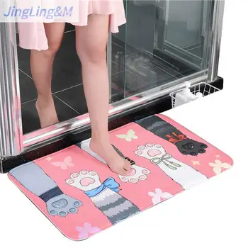 

Carpet, Absorbent, Non-slip, Thick And Soft Skin Foot Pad, Suitable For Bathroom, Kitchen, Bedside, And Household 40x60cm