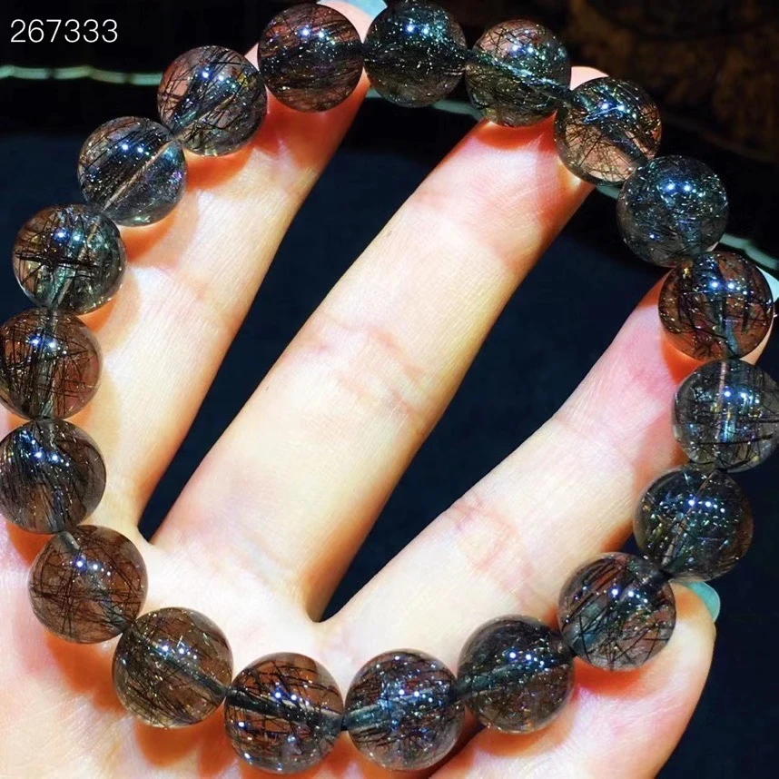 Pulsera de cristal rutilado Pulsera de cuentas de tránsito femenino Lu Pulsera de cristal rutilado Pulsera de cuentas de tránsito femenino Lu