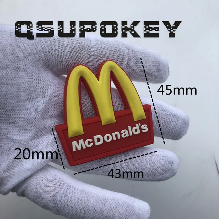 Лучшая личности mcdonald's M задний хвост логотип AMG Модифицированная Золотая АРКА автомобиля логотип пластина слово декоративная наклейка для автомобиля - Название цвета: L