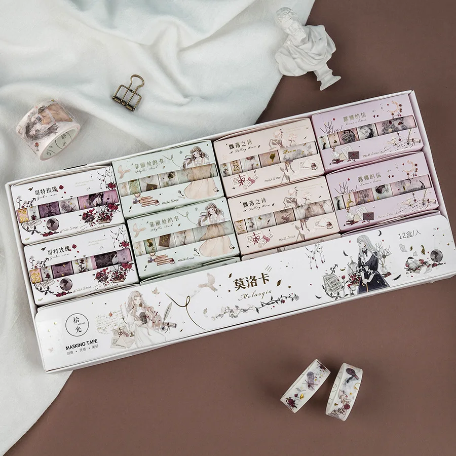 

10 set/lot DIY Japanese Paper Felice's book series Decorative Tape/Masking Tape Stickers