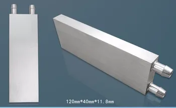 

Water cooling plate double plane M type flow channel Aluminum PC Laptop CPU Radiator Water head 40*120*12mm Water Cooling