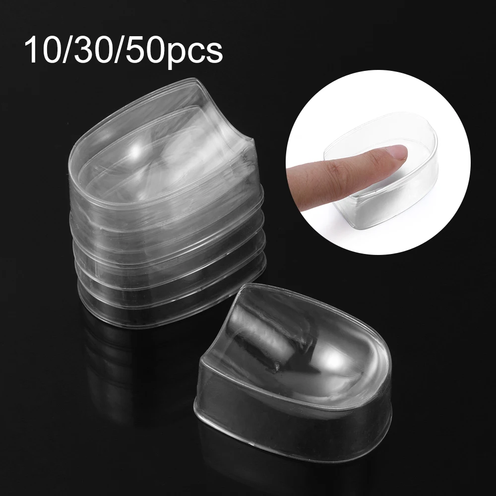 10/30PCS Dipping Nail Powder Container Disposable Dust Dip Tray Tips Groove DIY Manicure Beauty Nail Art Tools Accesories