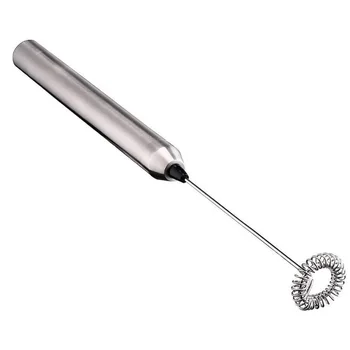 

Electric Milk Frother Stainless Steel Touch Handheld Espresso Mixer Battery Operated Frother and Coffee Stirrer