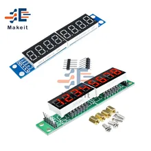 Módulo de pantalla Digital LED MAX7219, matriz de puntos LED de 8 dígitos, microcontrolador MCU de 7 segmentos, Controlador Serial de 3,3 V 5V para Arduino