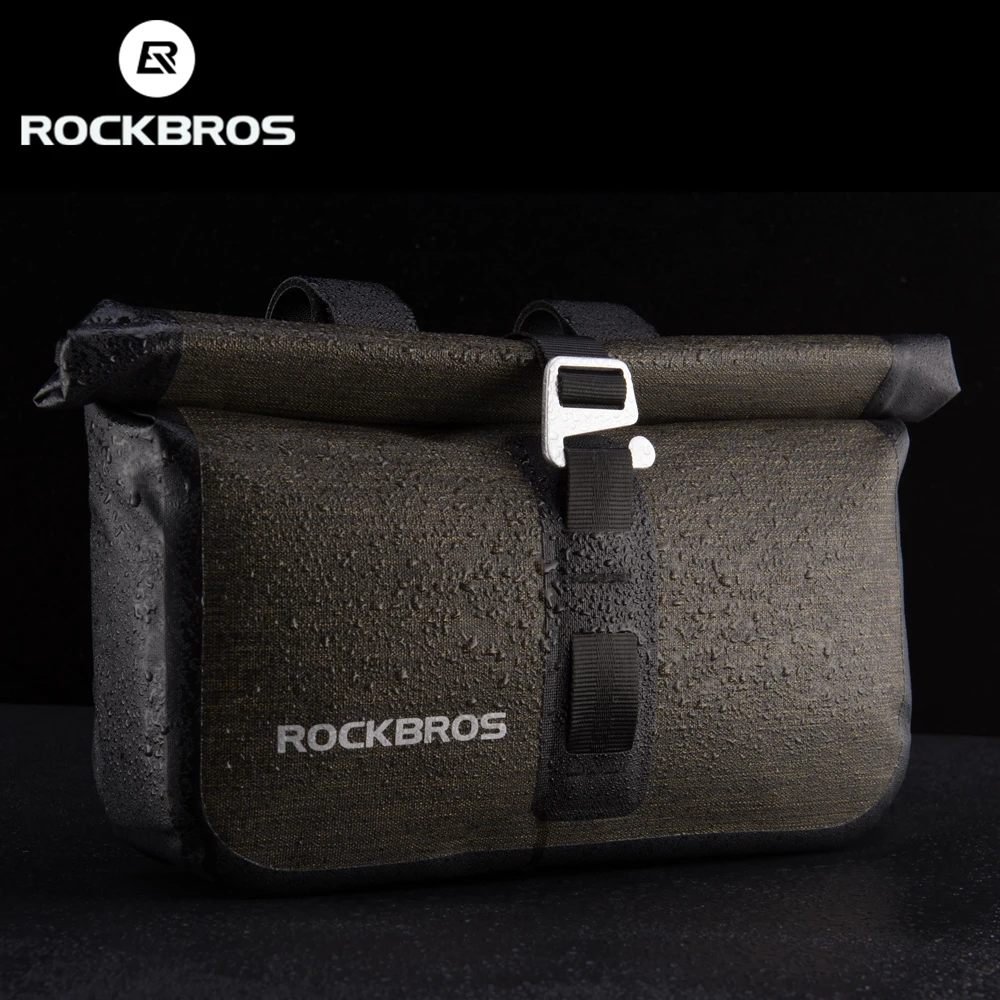 ROCKBROS 5 6L велосипедная Сумка водонепроницаемая Передняя отражающая трубка сумка