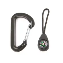 Кемпинг Пешие прогулки Открытый Компас рюкзак с карабином бутылки повесить пряжки направленного оборудования