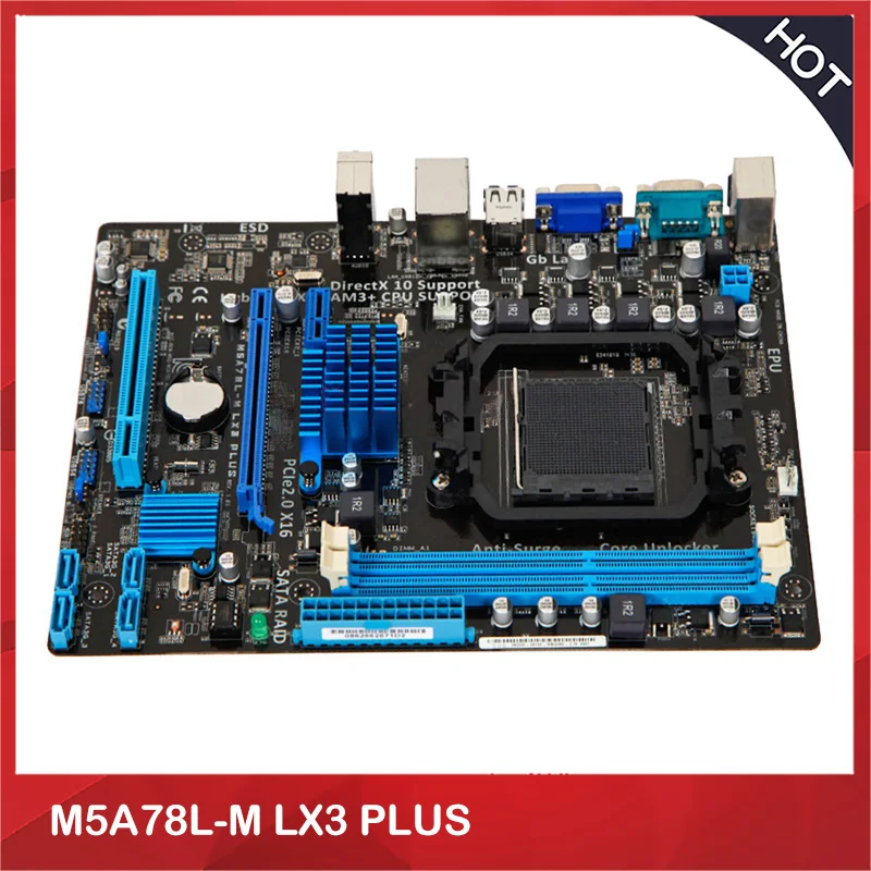 Original All Solid State Desktop Motherboard For ASUS M5A78L-M LX3 PLUS CM1831 AM3/AM3+ 938 DDR3 Fully Tested Good Quality | Компьютеры и