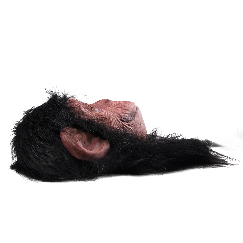 Newest Lifelike Monkey Orangutan Full Face Mask Halloween Gifts Eco-friendly Nature Latex Cool Mask For Cosplay Party Dress up (9)