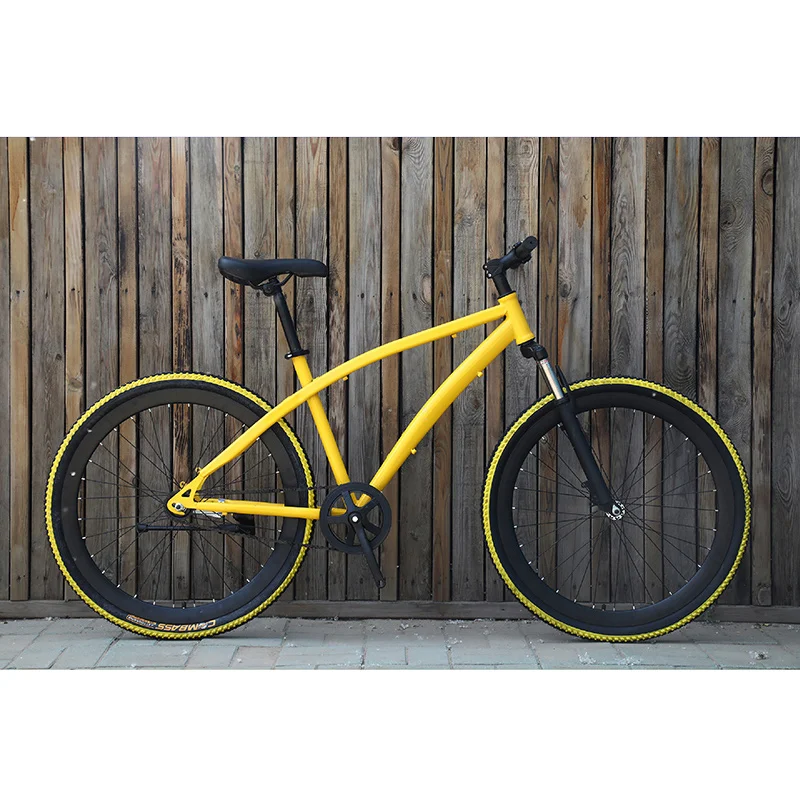 26 дюймов шоссейный велосипед с фиксированной передачей амортизатор для велосипеда Ретро студенческий велосипед тормоз/двойной дисковый тормоз для взрослых