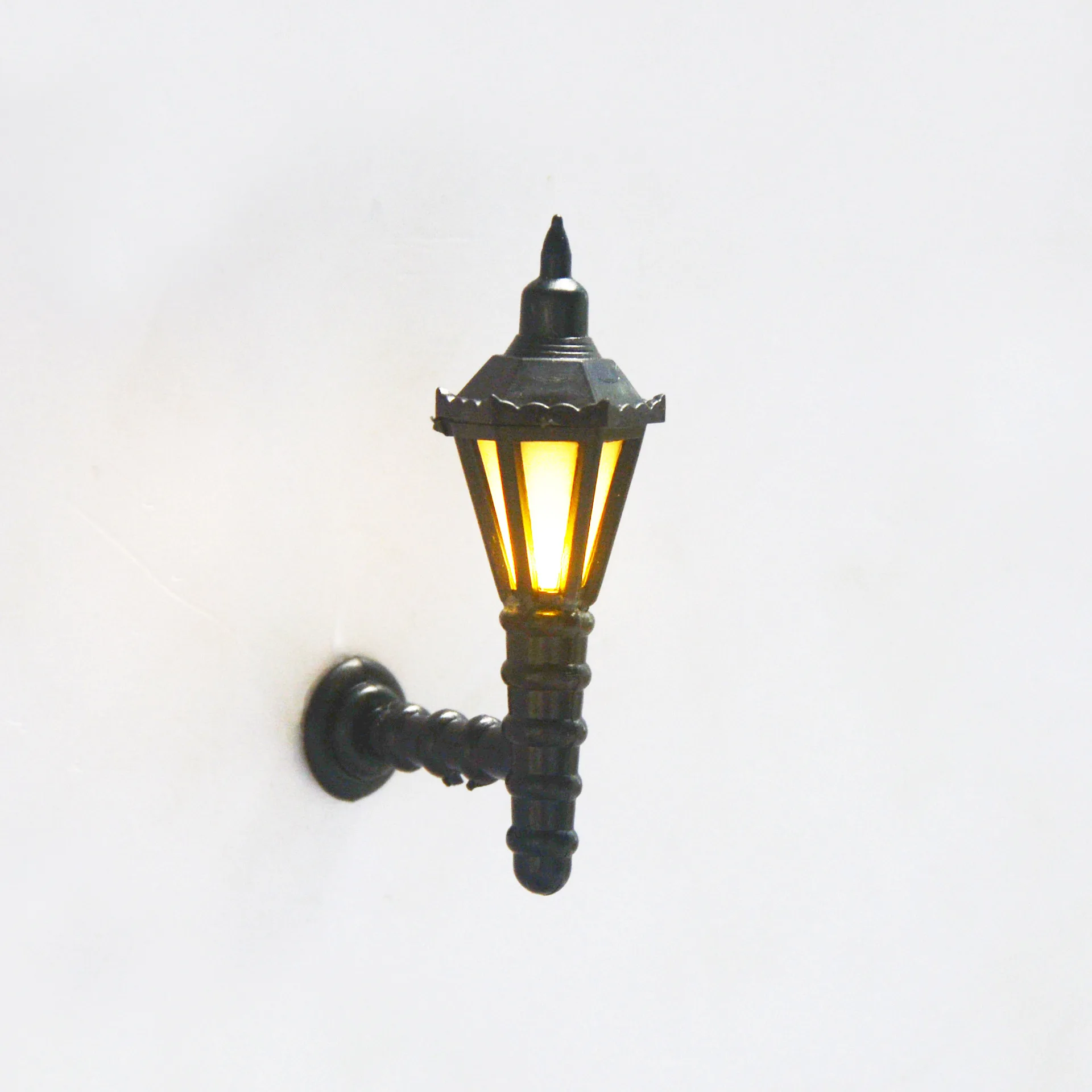 

Ji Ye Brand DIY Sand Table Building Model Material Handmade Mini Yellow Light Wall Lamp Outdoor LED Wall Lamp 3V