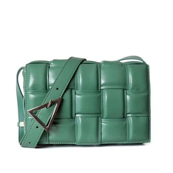 

2020 New Women Genuine Leather Bags Vintage Plaid Design Ladies Shoulder Crossbody Bags Women Tote