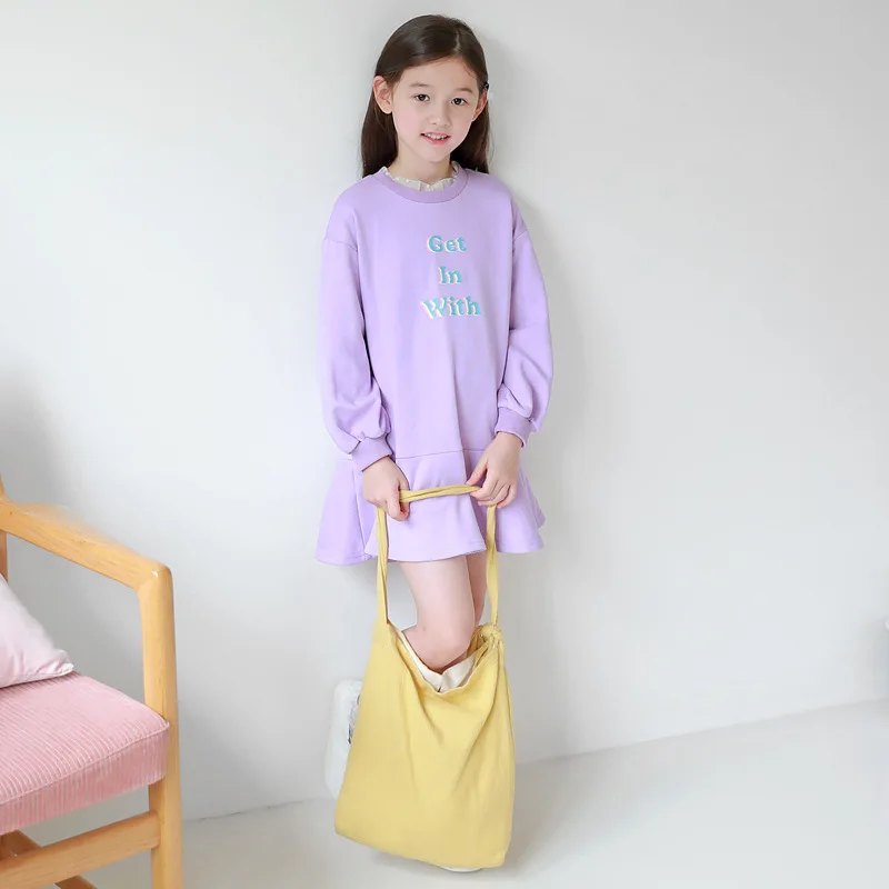 

Brand New 2019 Baby Girls Dress Baby Princess Dress Children Sweatshirt Dress Toddler Ruffles Dress Long Sleeve Autumn,#5329