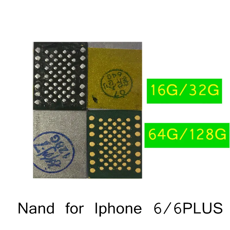 Высокое качество с гарантией для iPhone 6 6plus Nand Flash Memory IC HDD чип 16G 32G 64G 128G