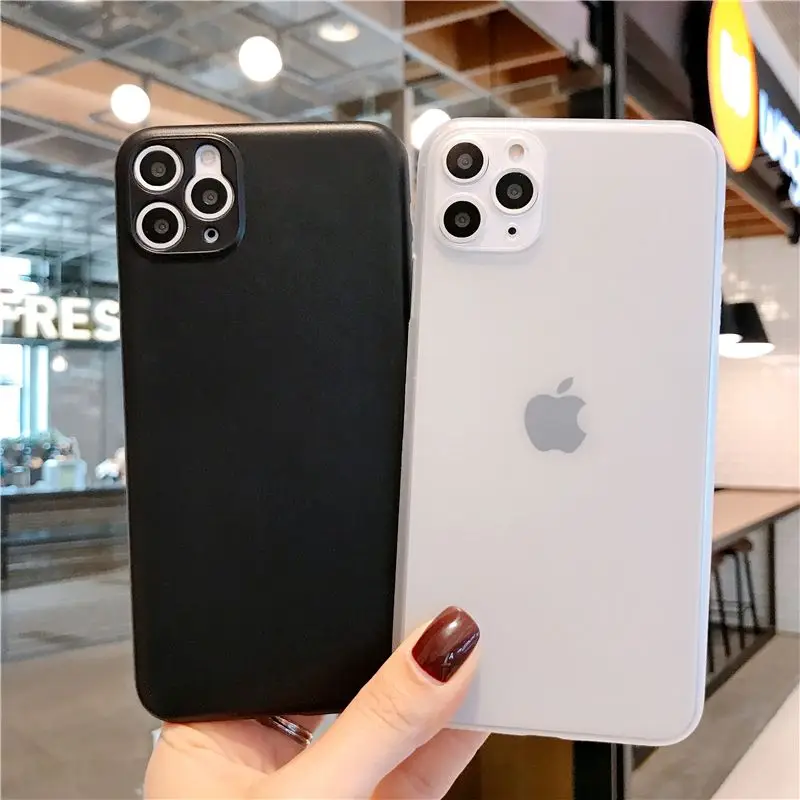 Высококачественный Ультратонкий чехол 0 3 мм для iphone 11 Pro MAX 6 6s 7 8 X XR XS чехлы Mattle из