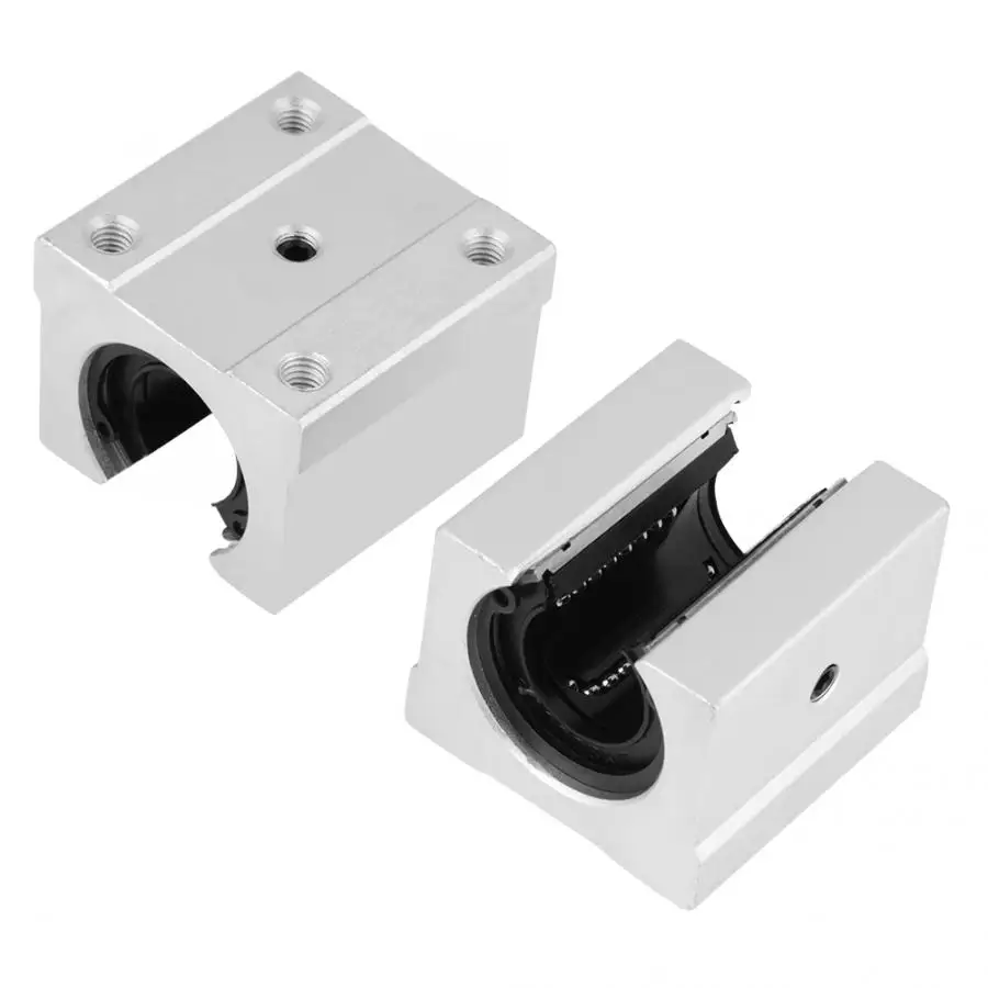 4 Pcs SBR20UU 20mm Aluminum Open Linear Motion Bearing Shaft Block