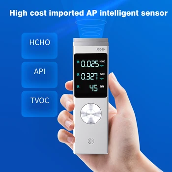 

3D Convection Multifunctional Air Quality Pollution Monitor LCD Display USB Charging Tester Home Office Formaldehyde Detector