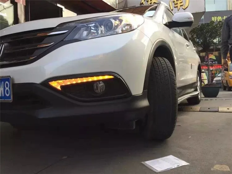 Указатель поворота светильник стиль реле 12V авто светодиодный DRL Габаритные огни противотуманная фара для Хонда сrv CR-V 2012 2013