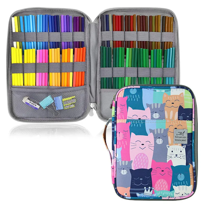 

96 Holes School Pencil Case for Girls Boys Pencilcasee Cute Large Pen Box Big Cartridge Kawaii Stationery Penal Bag Supplies Kit
