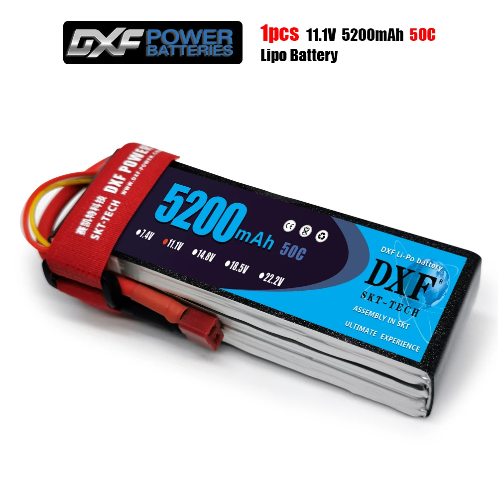 Аккумулятор DXF Lipo 3s 11 1 В 5200 мАч 50C MAX 100C для Romote Control Bateria Drone AKKU Helicopter Quadcopter Boat Airplane Car