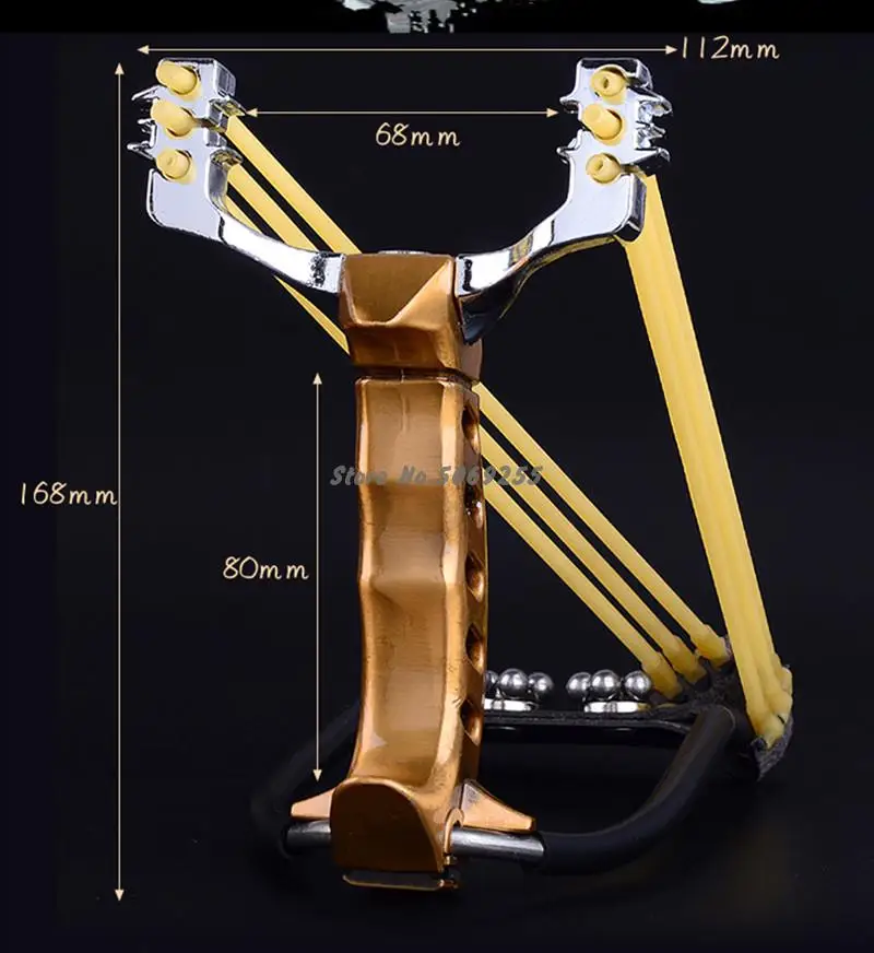 Мощный Рогатка с опорой для запястья на открытом воздухе Охота цельнометаллический материал sling shot сверхмощный большой Рогатка для рыбалки и мяча