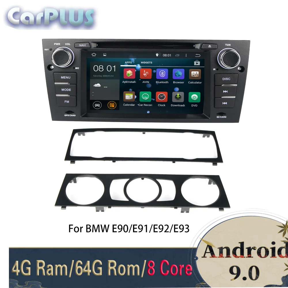 Flash Deal android 9.0 4G Ram 64G Rom car dvd player cars multimedia player  for bmw E90/E91/E92/E93 1998-2006 FM radio gps bluetooth audio 0